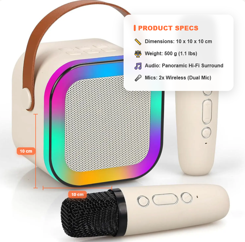 K12 Mini Karaoke Machine β Sing Together, Anywhere