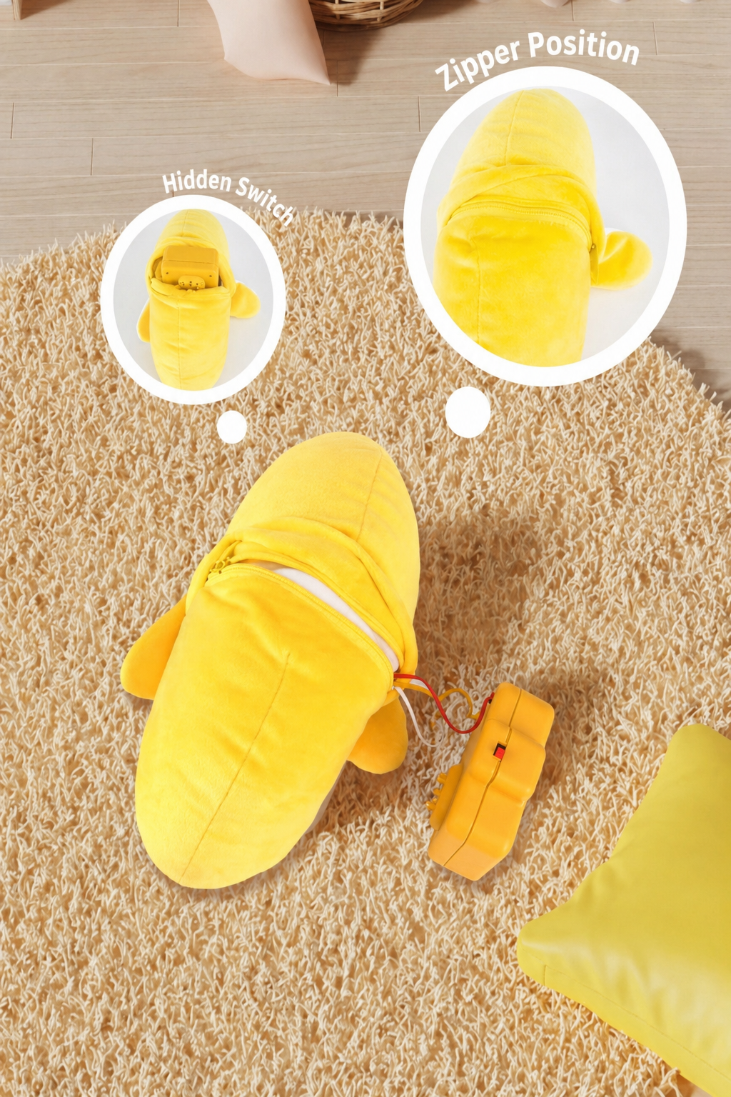 🎶Human Body Sensor Beat Music Banana Plush Toy