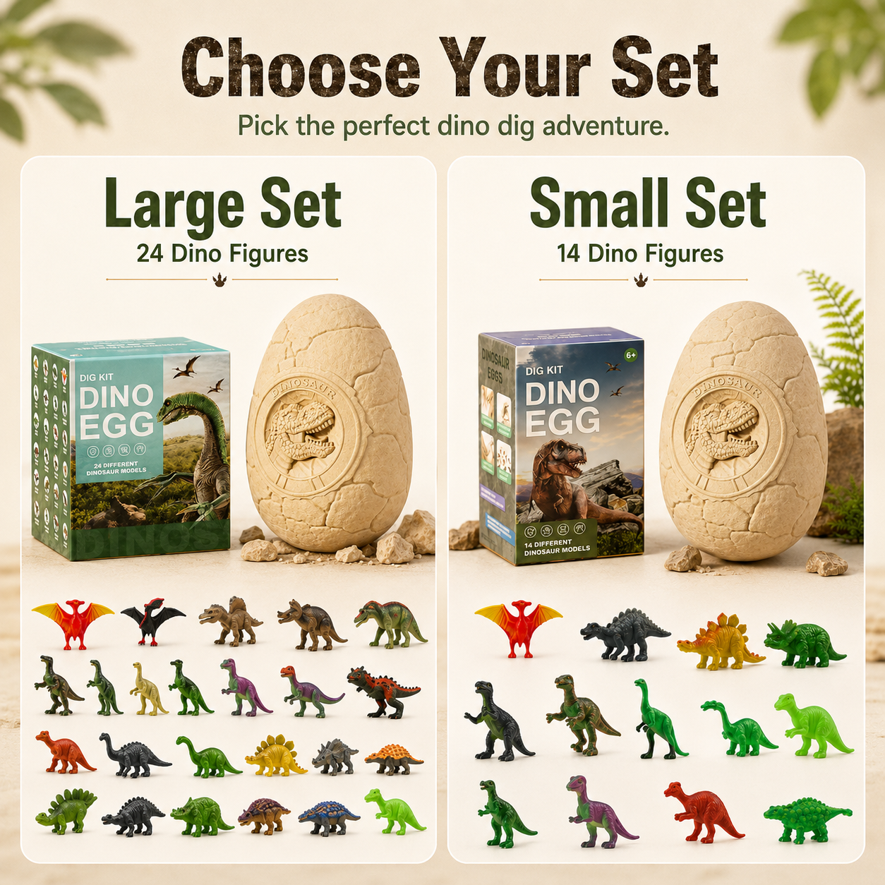 Dino Egg Dig Kit – STEM Discovery & Hands-On Fun🎁
