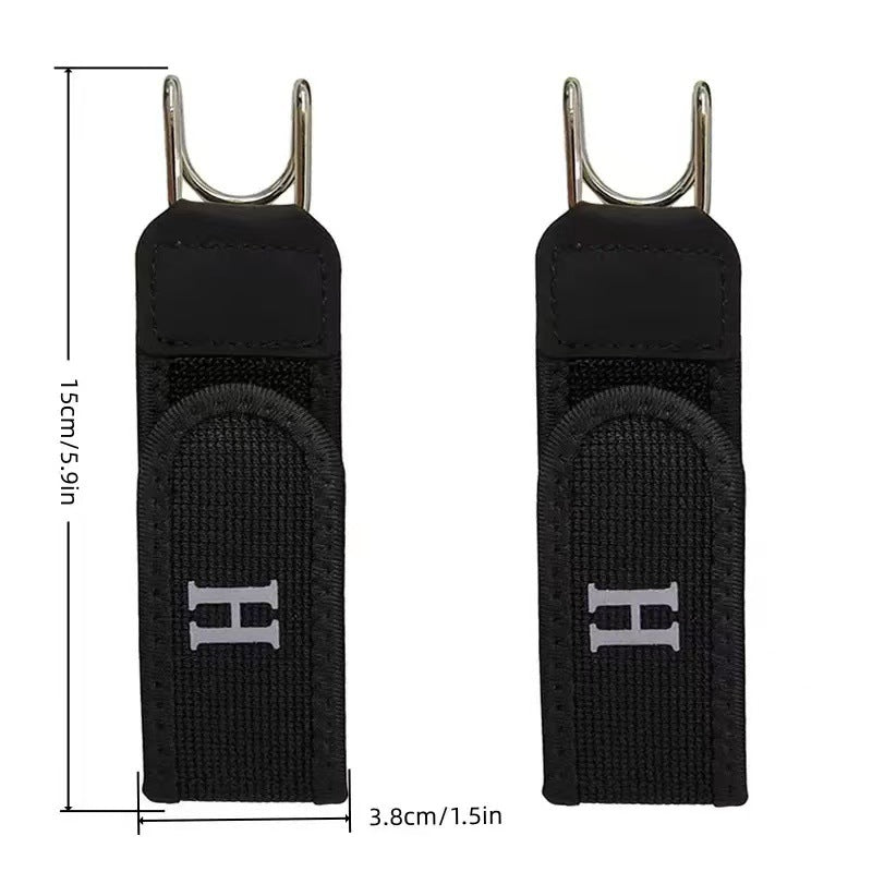 Magic Tape Waist Buckle, Unisex Adjustable Lazy Belt with Iron Hook, Elastic & Convenient Design