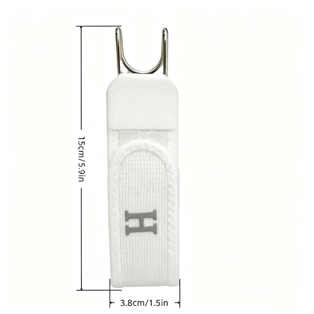 Magic Tape Waist Buckle, Unisex Adjustable Lazy Belt with Iron Hook, Elastic & Convenient Design