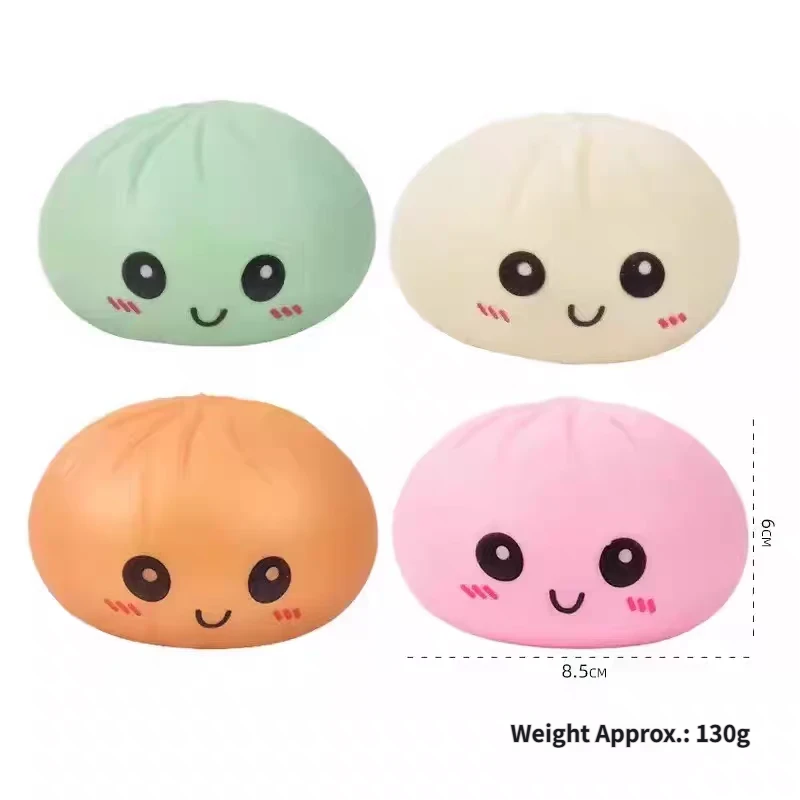 Simulation bun squishy toy,cute Q-style expression stress relief toy