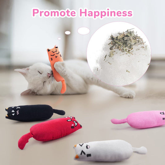 Cute Cat Boredom Toy – Mint & Cotton Chewable Plaything