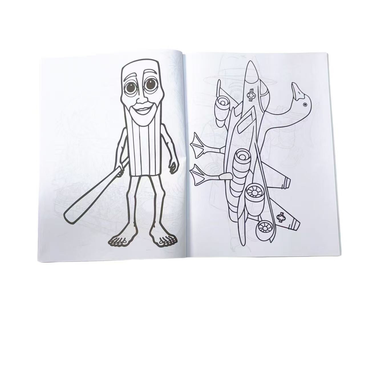 Brainrot Coloring Book: Viral Meme Edition – 22 Absurd Characters & Hidden Interactive Pages, Trippy Doodle & Stress Relief Coloring Book for Adults & Teens