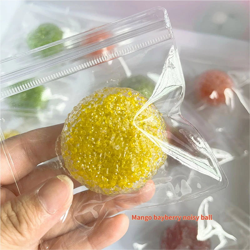 Handmade stress-relief squeeze ball, voice-controlled ASMR rustling noisy ball, textured feel