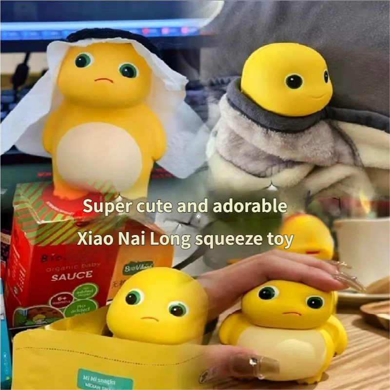 Cute Xiao Nai Long Slow Rebound Squeeze Toy, Dinosaur Figure Stress Relief Toy