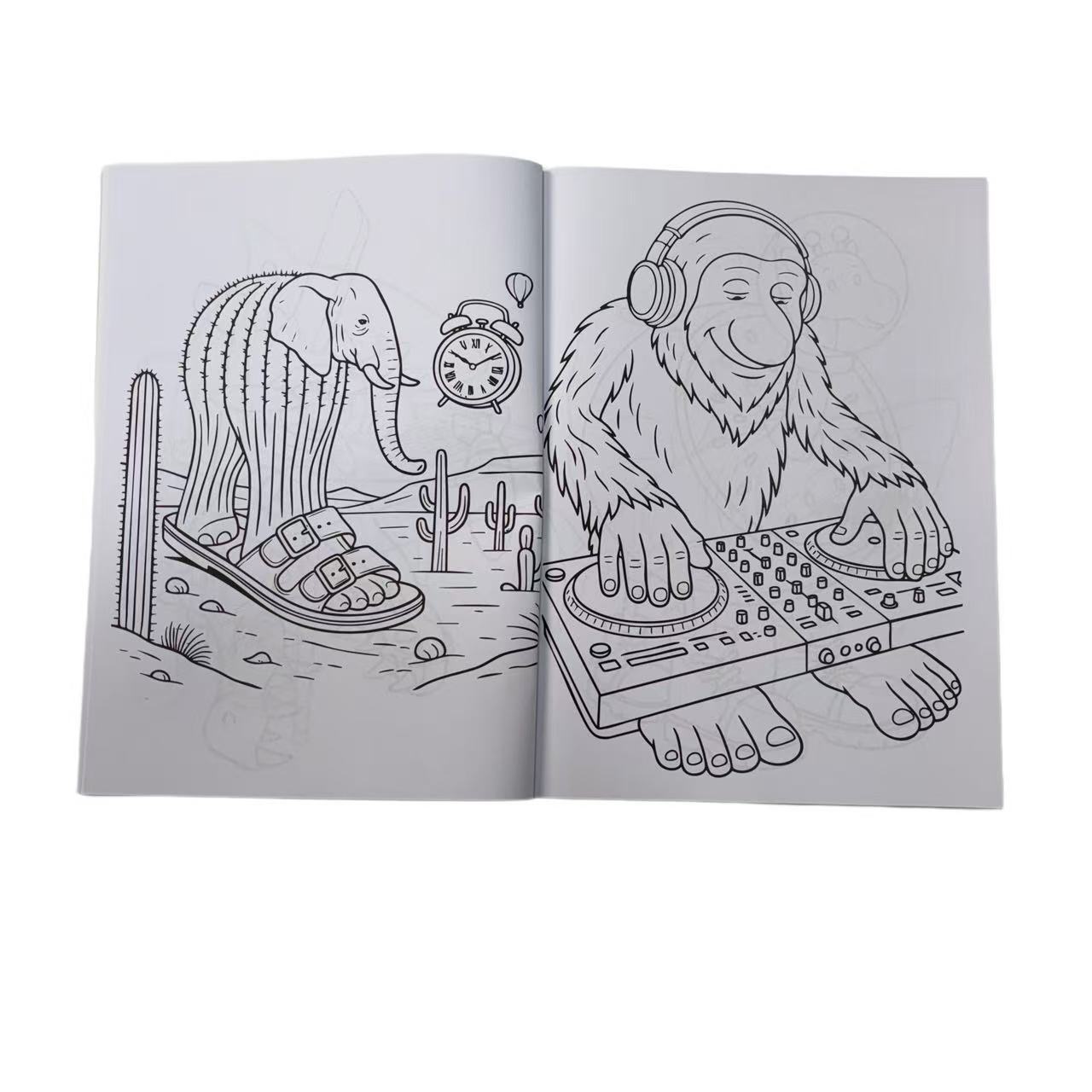 Brainrot Coloring Book: Viral Meme Edition – 22 Absurd Characters & Hidden Interactive Pages, Trippy Doodle & Stress Relief Coloring Book for Adults & Teens