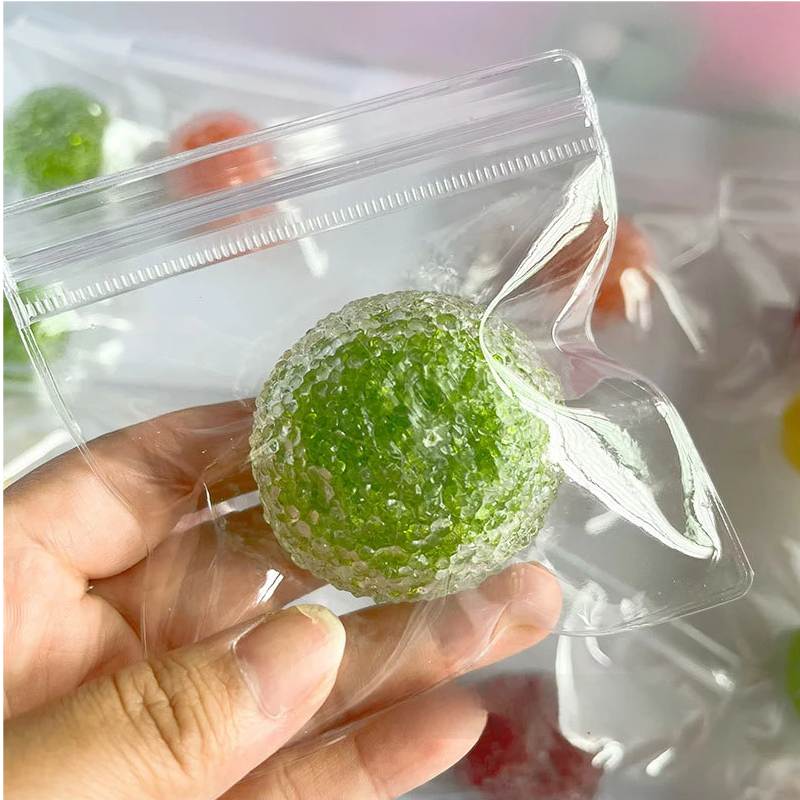 Handmade stress-relief squeeze ball, voice-controlled ASMR rustling noisy ball, textured feel