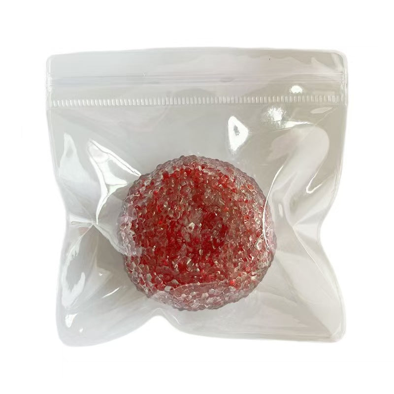 Handmade stress-relief squeeze ball, voice-controlled ASMR rustling noisy ball, textured feel