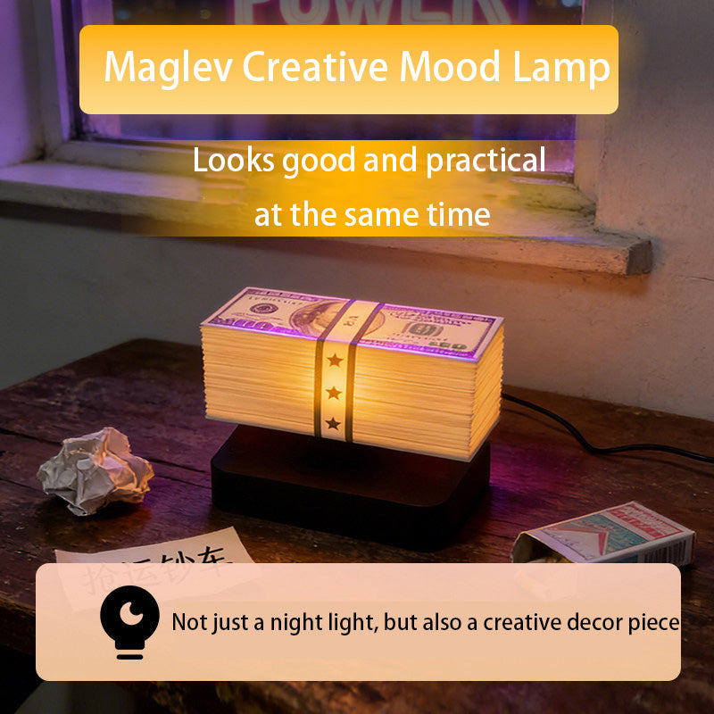 Magnetic Levitation Dollar Light GTA5 Peripheral Toy Desktop Ornament Grand Theft Auto Atmosphere Lamp Birthday Money Light