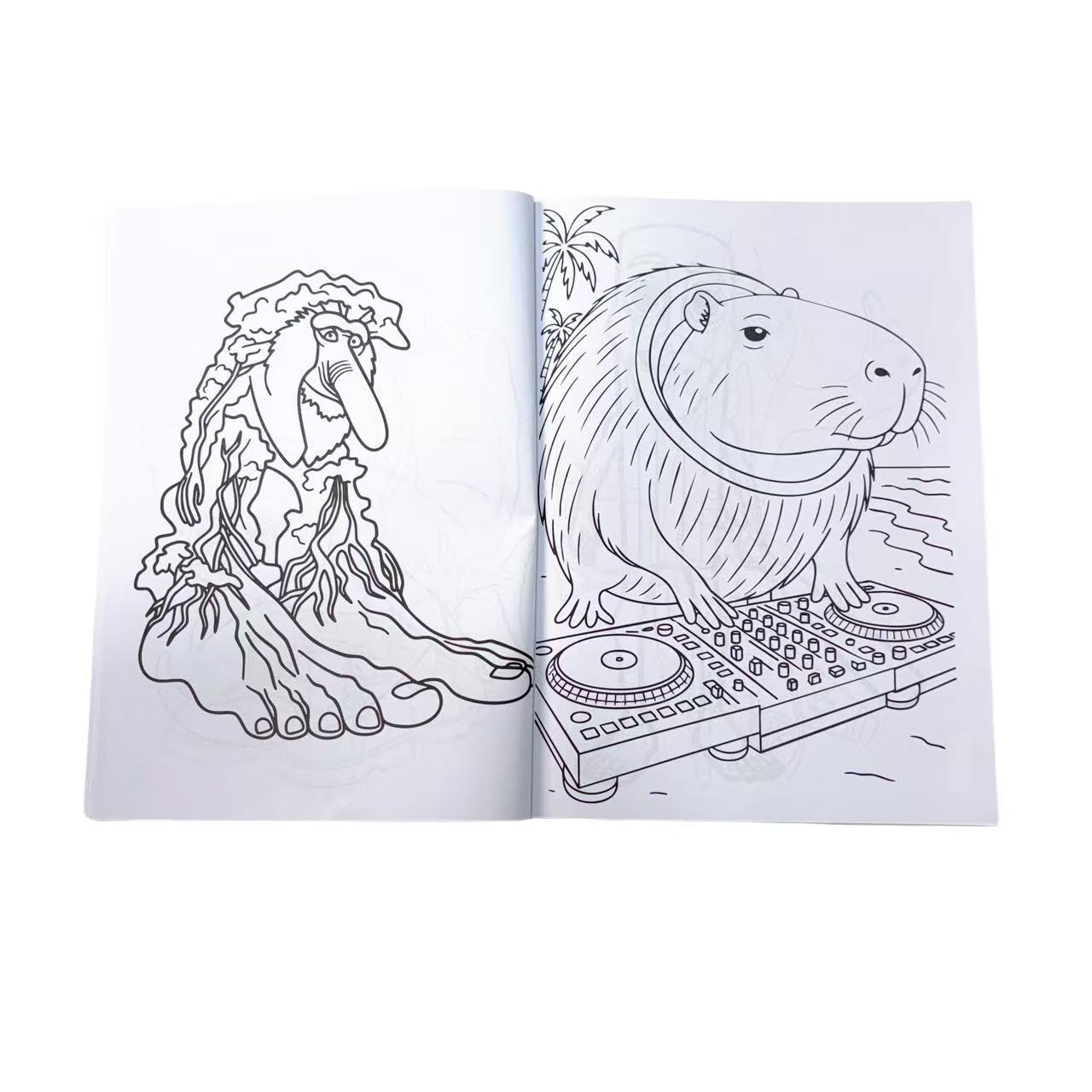 Brainrot Coloring Book: Viral Meme Edition – 22 Absurd Characters & Hidden Interactive Pages, Trippy Doodle & Stress Relief Coloring Book for Adults & Teens