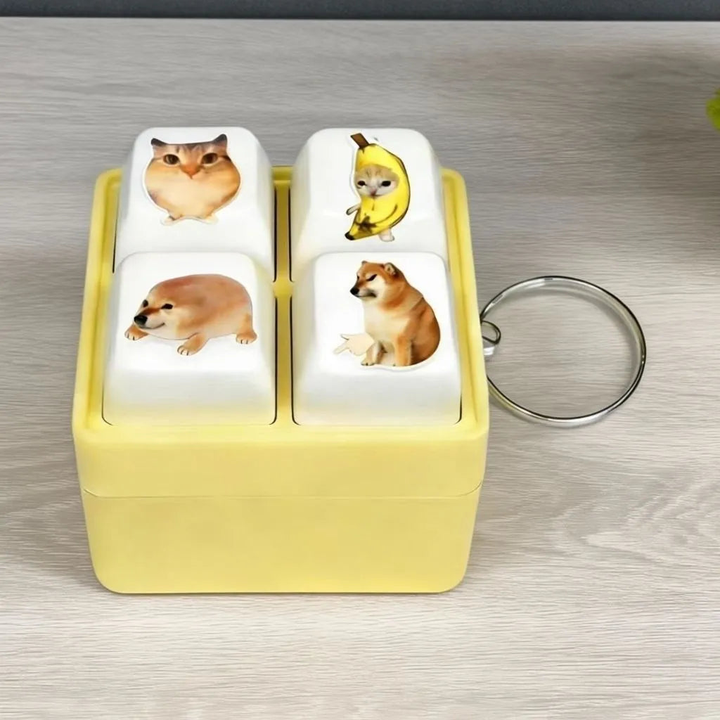 Viral MemeBox Stress-relief keyboard, "What The Dog Doin?" Audio Fidget Toy