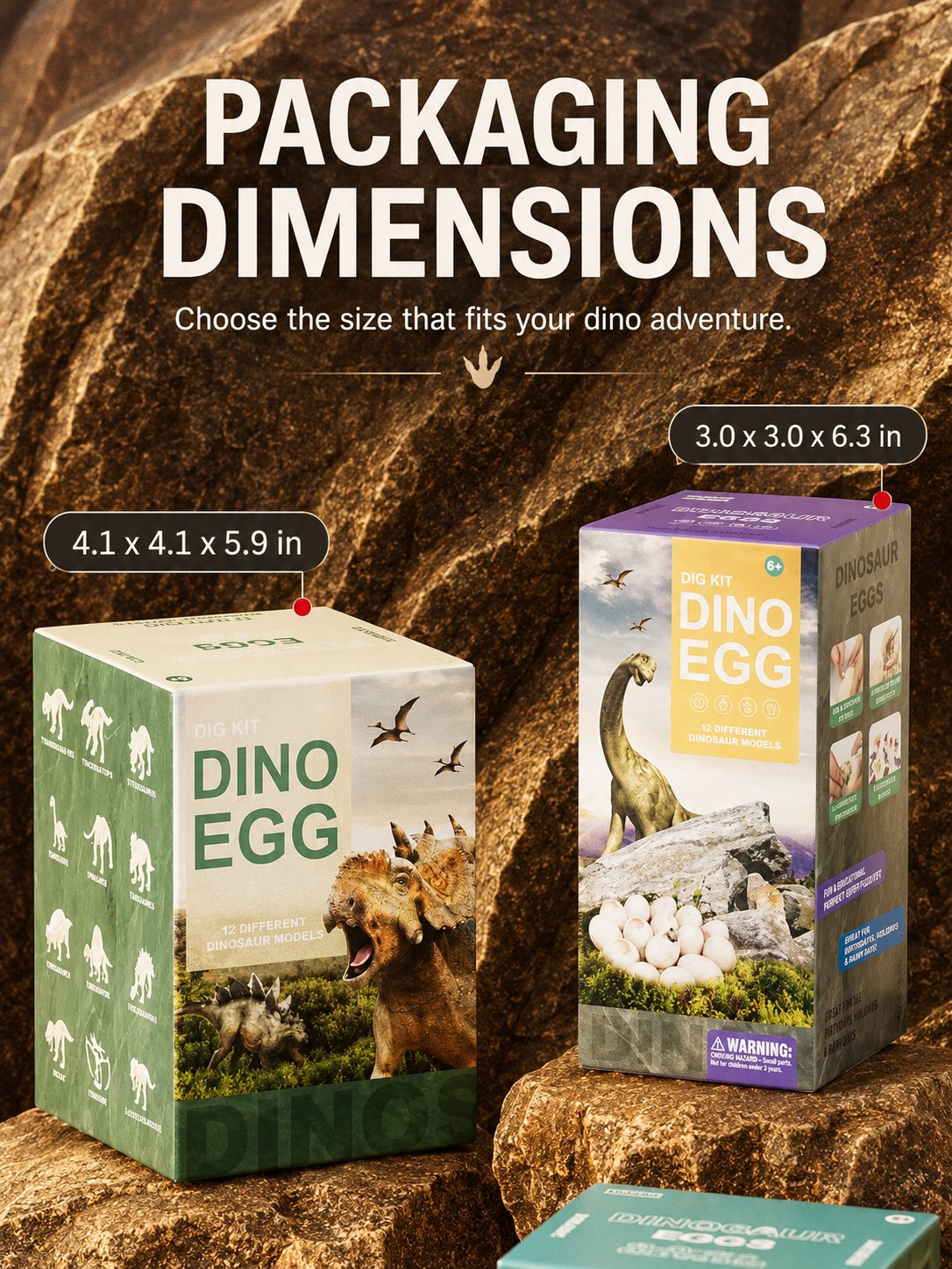 Dino Egg Dig Kit – STEM Discovery & Hands-On Fun🎁