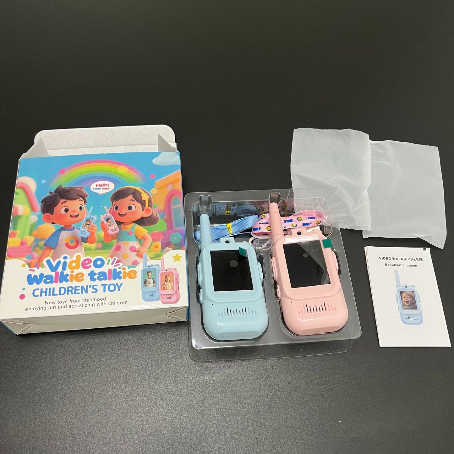 Kids Video Walkie Talkies – Rechargeable 2-Way Video Chat Toy