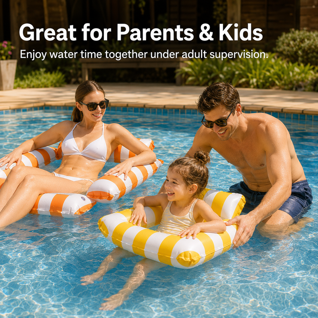 2 PCS Inflatable Pool Lounger