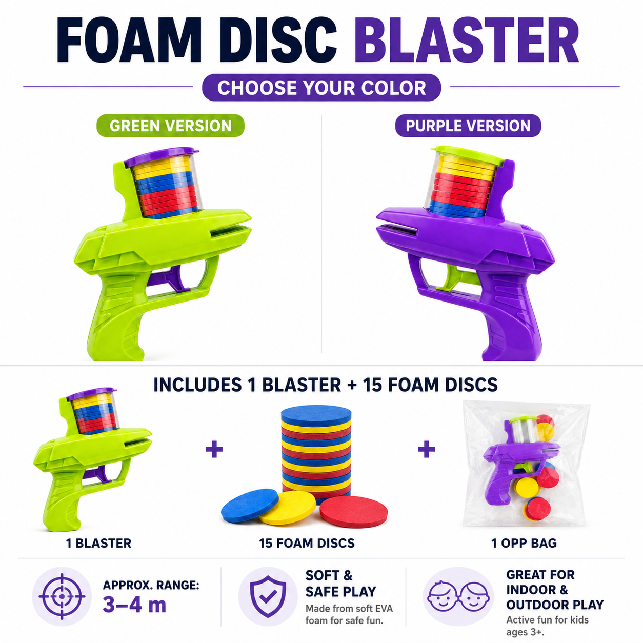 Foam Disc Blaster Toy