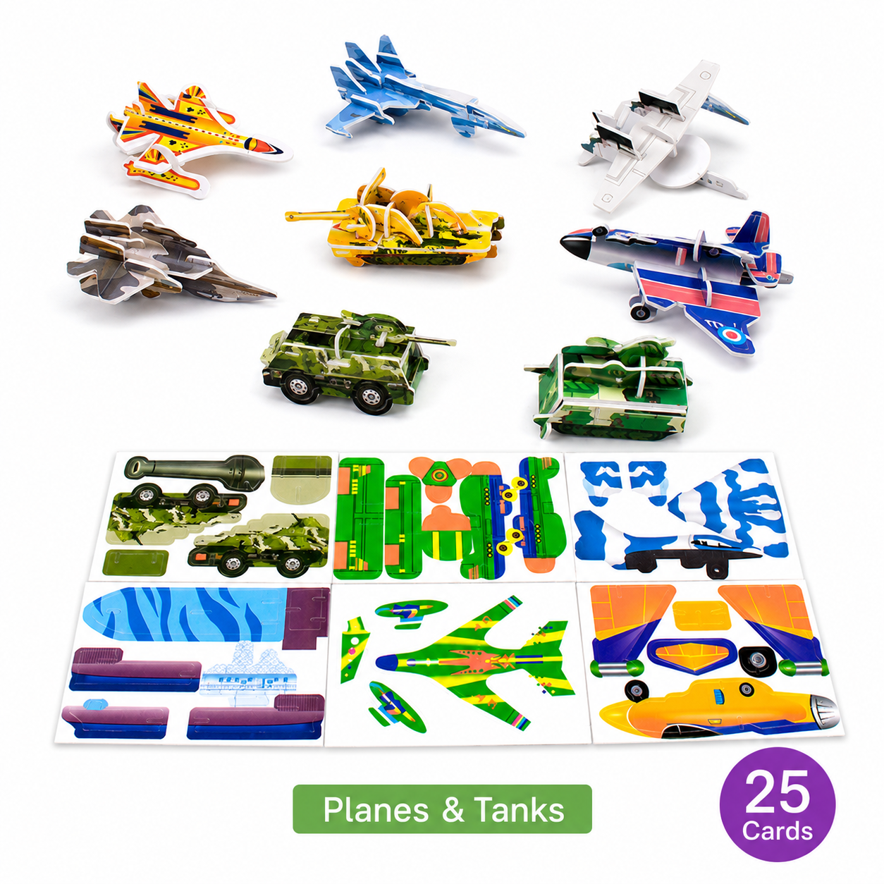 3D Paper Puzzle Set for Kids – Build, Learn & Play Craft Toy