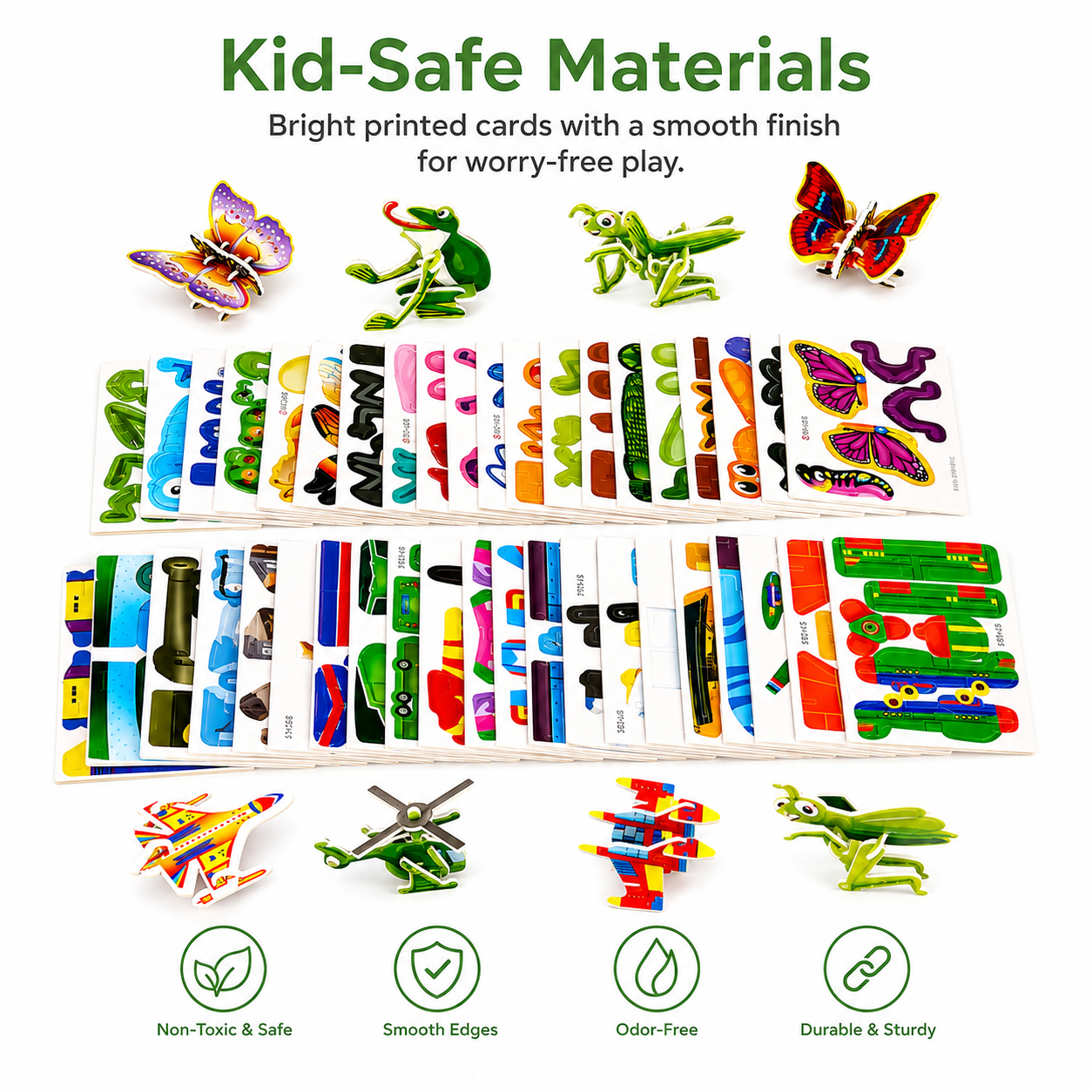 3D Paper Puzzle Set for Kids – Build, Learn & Play Craft Toy