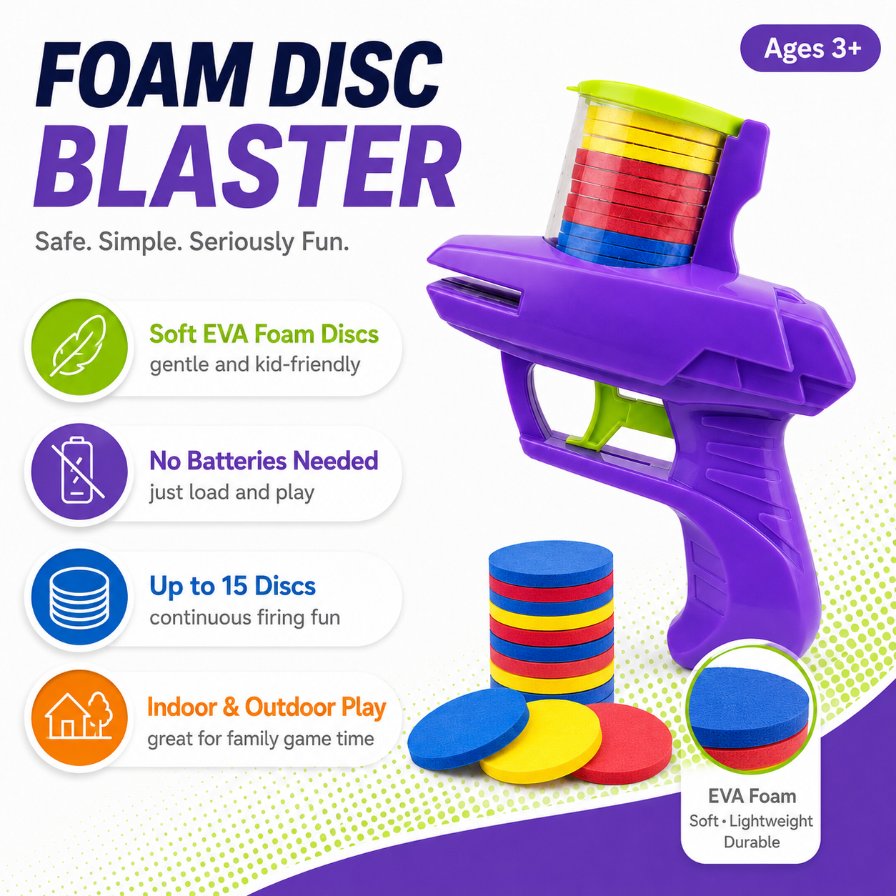 Foam Disc Blaster Toy